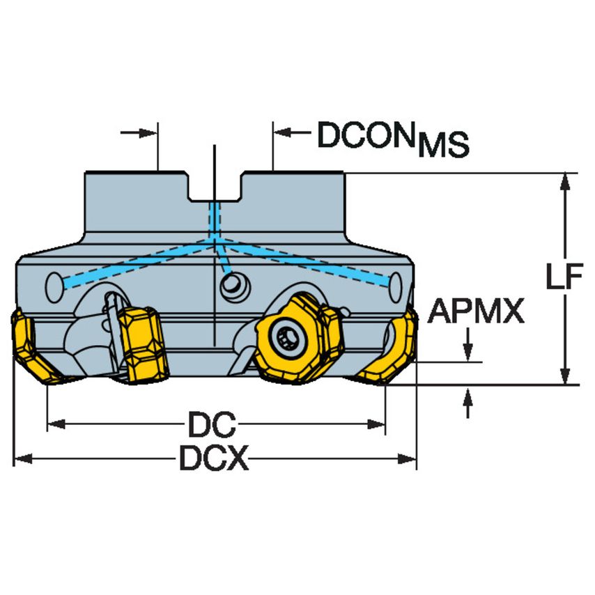 CoroMill 745 Face Milling Cutter A745-254R63-21H