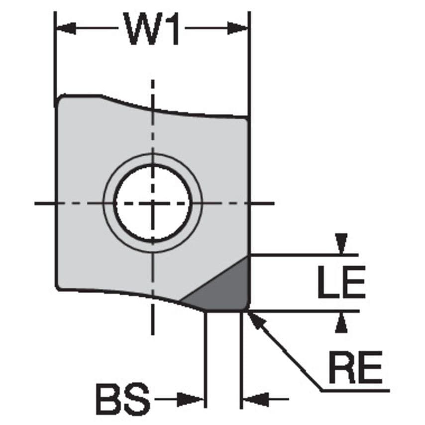 CoroMill Century Insert for Milling R590-1105H-PS5-NLCD10
