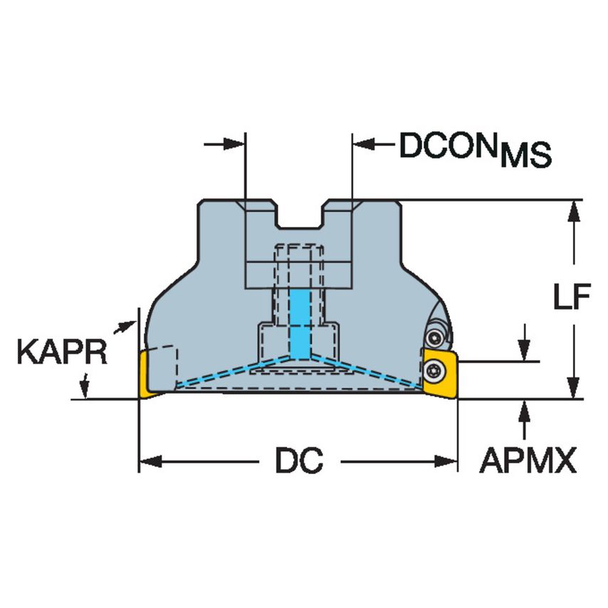 CoroMill Century Square Shoulder Milling Cutter RA590-152R38A-11M