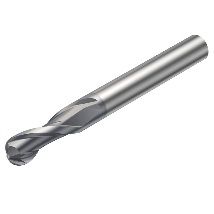 CoroMill Plura Solid Carbide Ball Nose End Mill for Profiling RA216.42-1630-AK08G1610