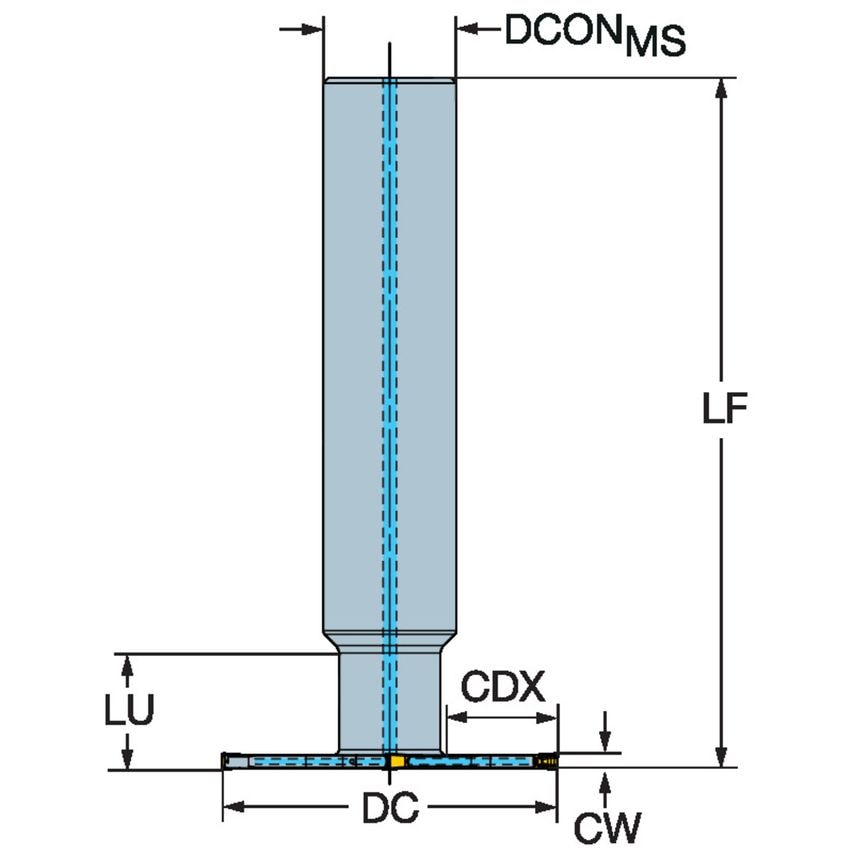 CoroMill QD Indexble Grooving and Parting Off Cutter AQD-GC063O25-M