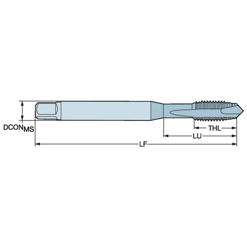 CoroTap 200 Cutting Tap with Spiral Point E049M3
