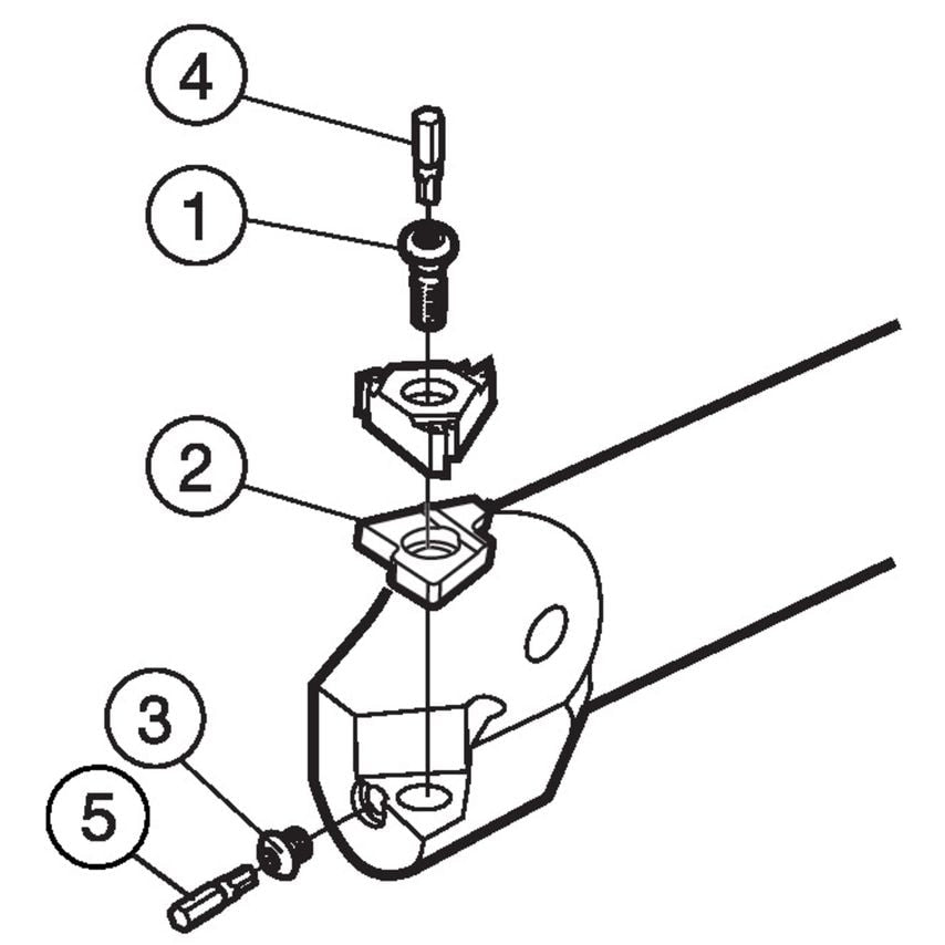 CoroThread 266 Boring Bar for Thread Turning 266LKF-D32-4