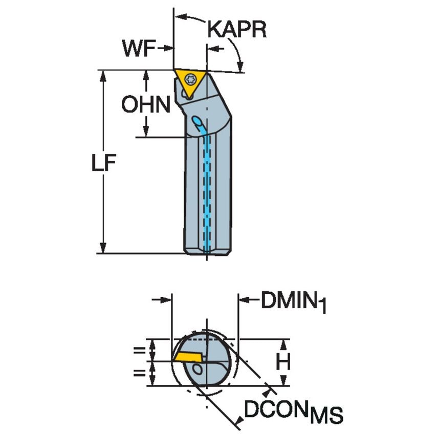 CoroTurn 107 Boring Bar for Turning A12S-STFCR2