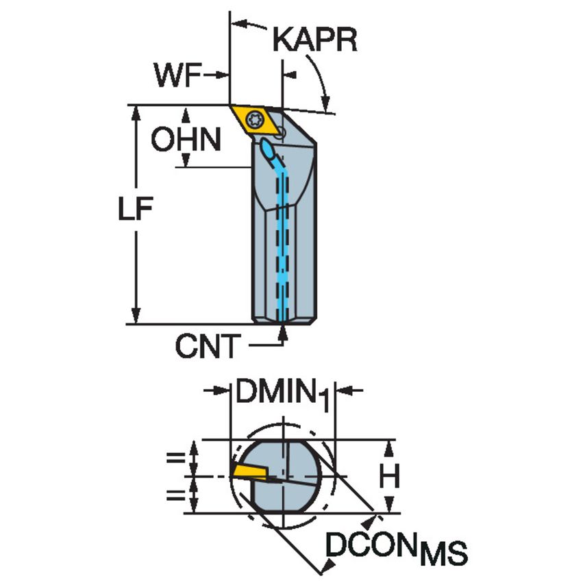 CoroTurn 107 Boring Bar for Turning A16T-SDUCR3HP