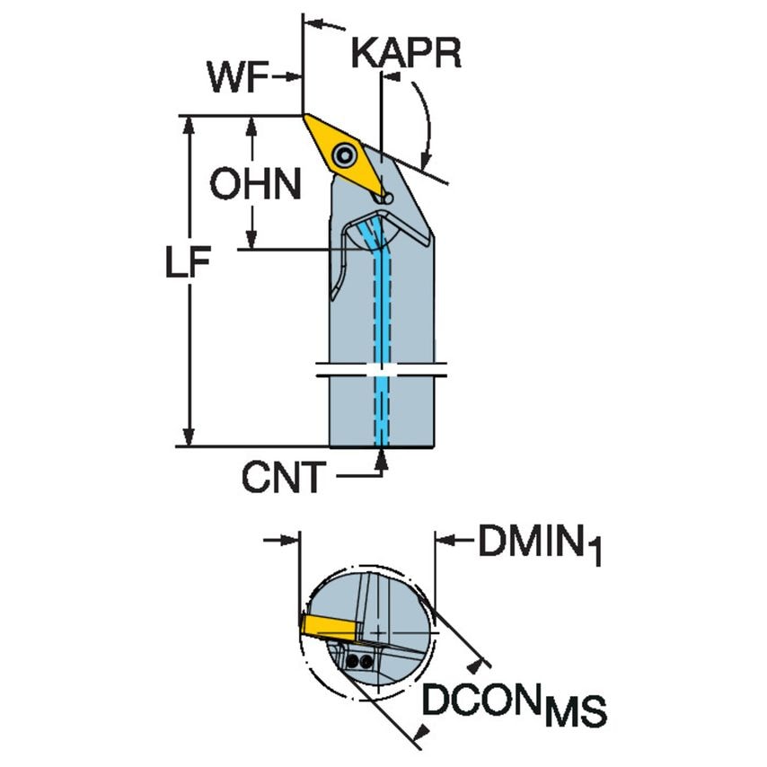 CoroTurn 107 Boring Bar for Turning A16T-SVPBL3HP-R