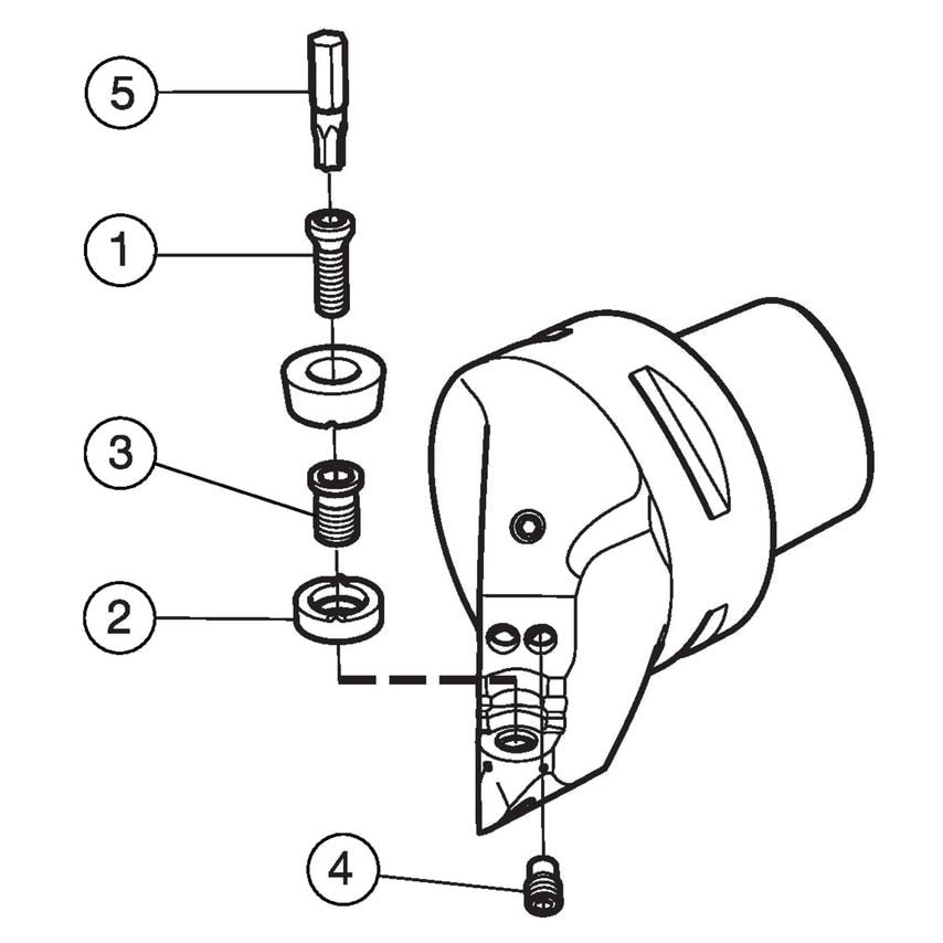 CoroTurn 107 Cutting Unit for Turning C5-SRDCN-00060-08XC