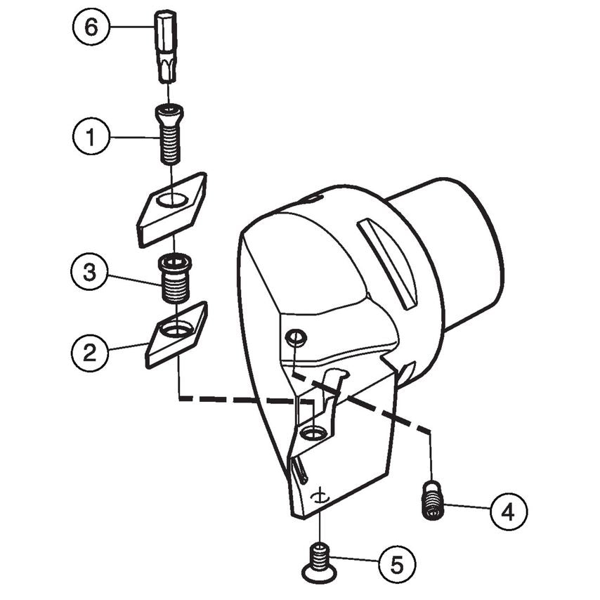 CoroTurn 107 Cutting Unit for Turning C6-SVMBR-00130-16C