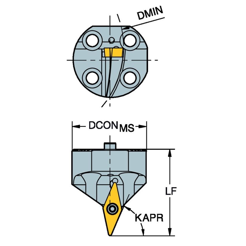 CoroTurn 107 Head for Spirogrooving SL-SVXBR-40A-16-085A
