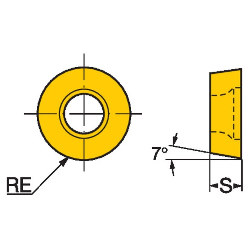 CoroTurn 107 Insert for Turning RCGX10T3M0-ALH10