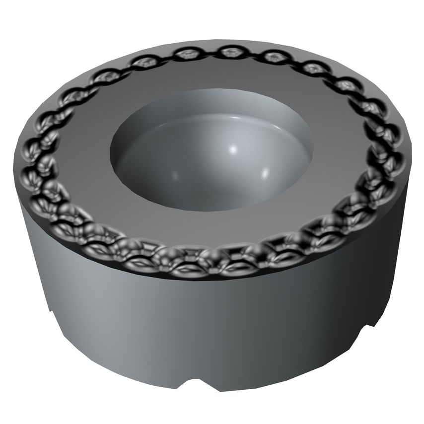 CoroTurn 107 Insert with Rail for Turning RCMT1204MP-L31105