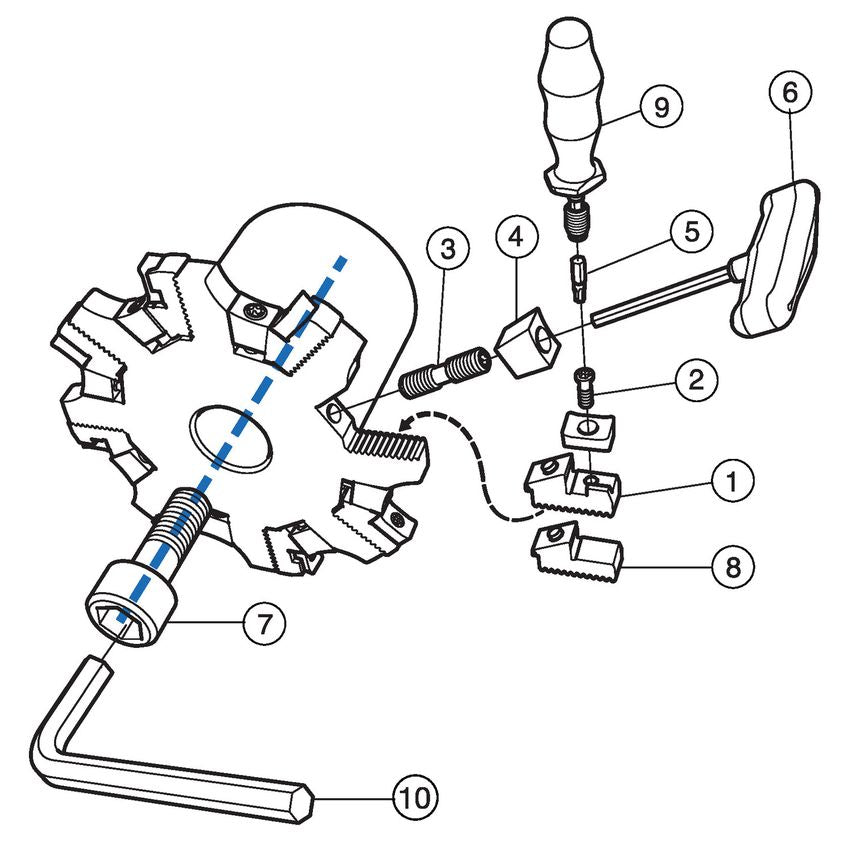 CoroTurn 107 Insert with Rail for Turning RCMT1606MP-H72220