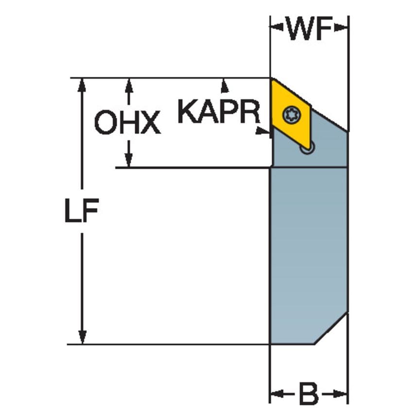 CoroTurn 107 QS Shank Tool for Turning QS-SDJCR083X