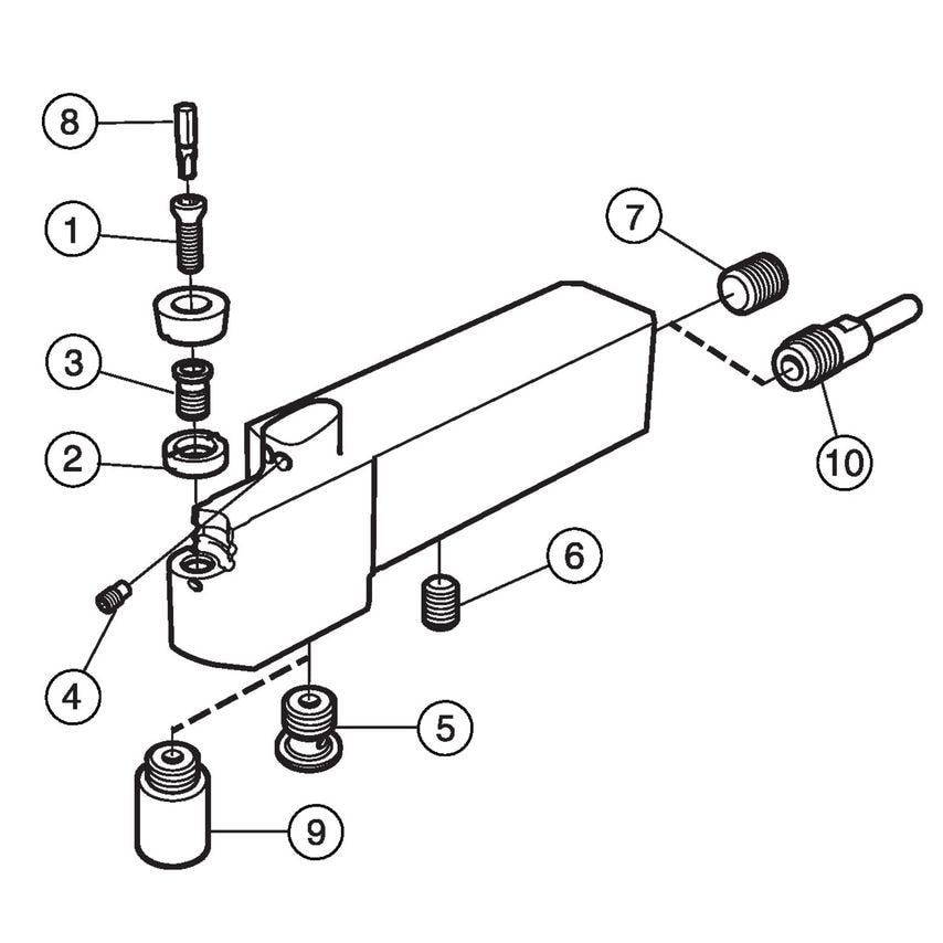 CoroTurn 107 QS Shank Tool for Turning QS-SRDCN-16-40-08XC