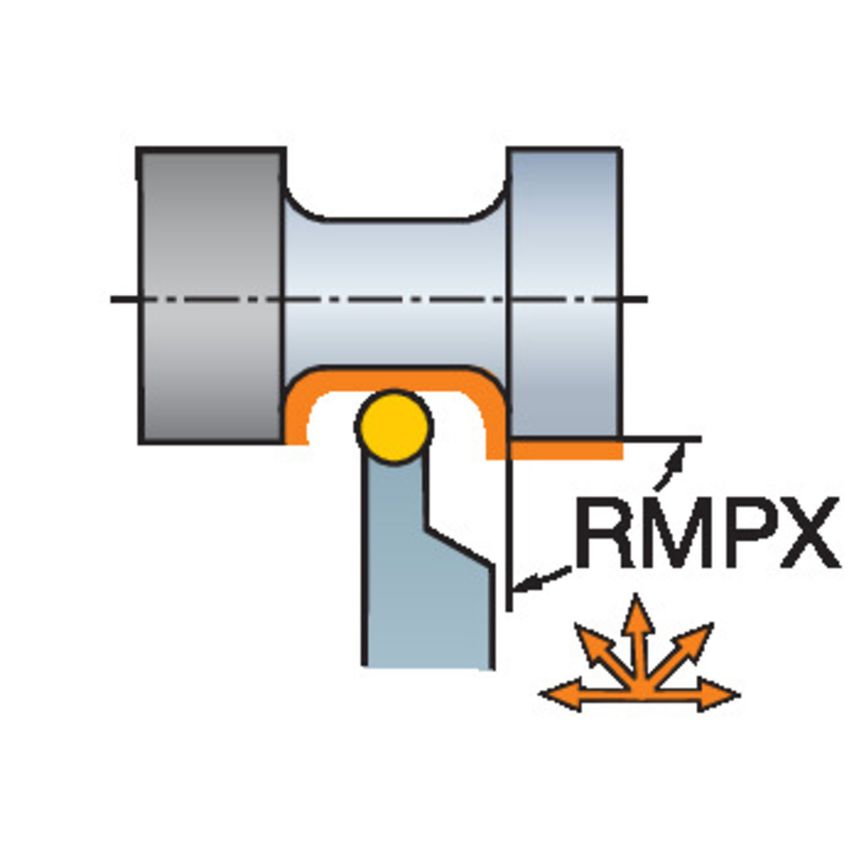 CoroTurn 107 QS Shank Tool for Turning QS-SRDCR-252520-08XC