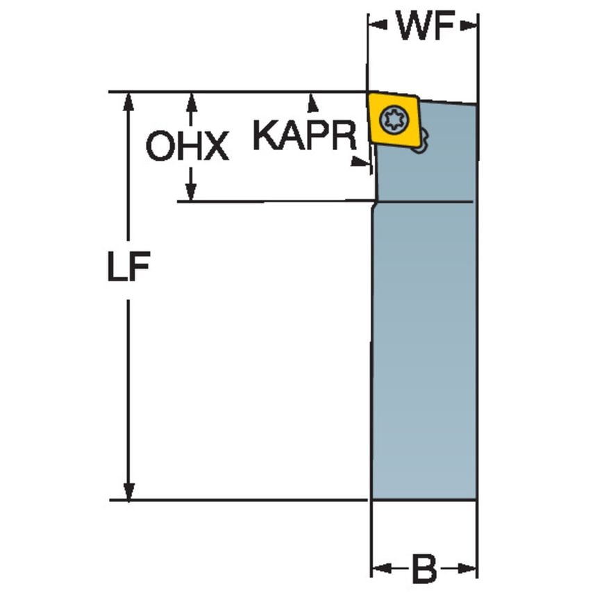 CoroTurn 107 Shank Tool for Turning SCACR083C-S