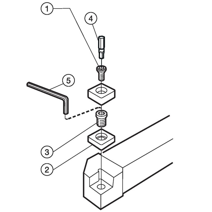 CoroTurn 107 Shank Tool for Turning SCACR103C-S