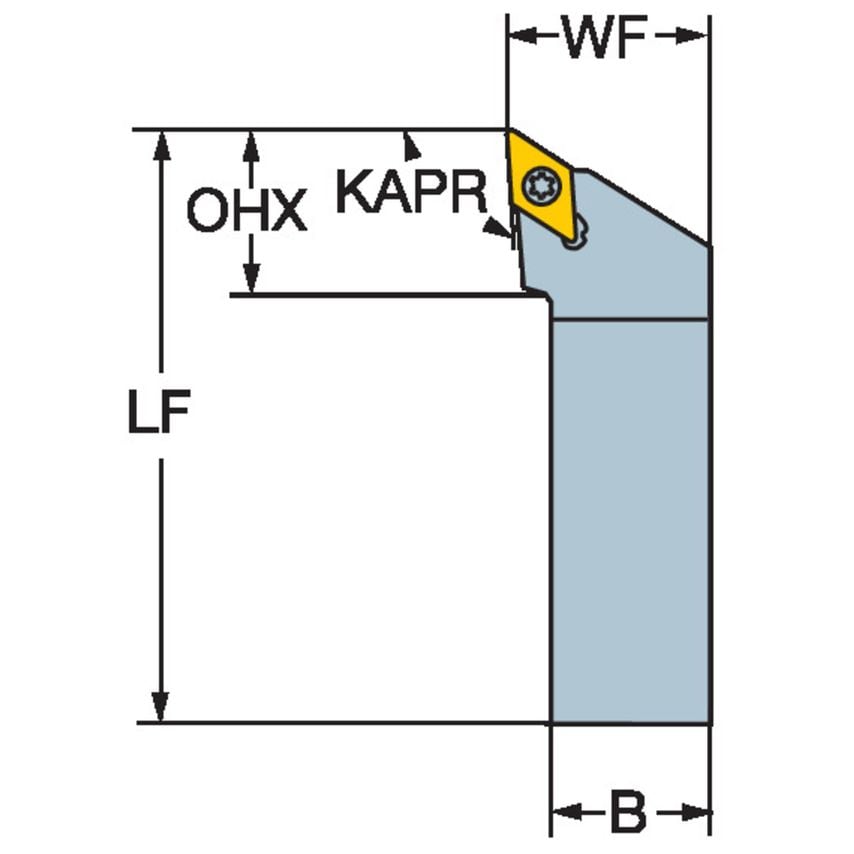 CoroTurn 107 Shank Tool for Turning SDJCL163D