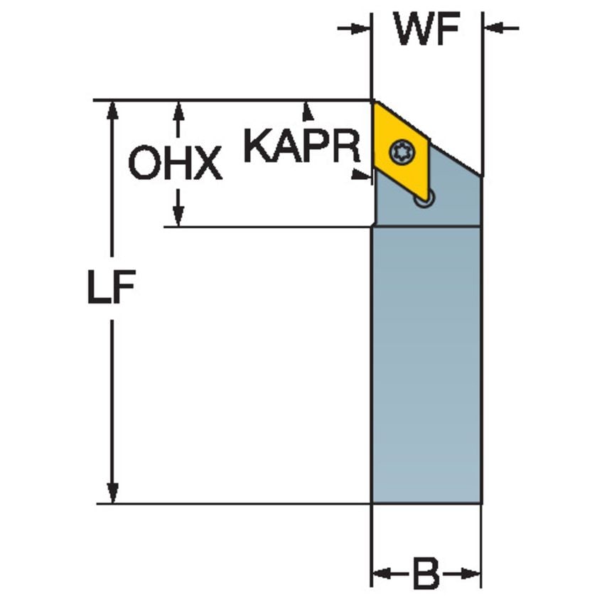 CoroTurn 107 Shank Tool for Turning SDJCR083C-S