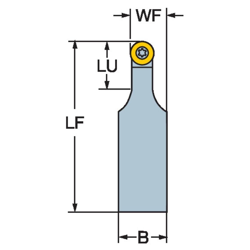 CoroTurn 107 Shank Tool for Turning SRDCN103