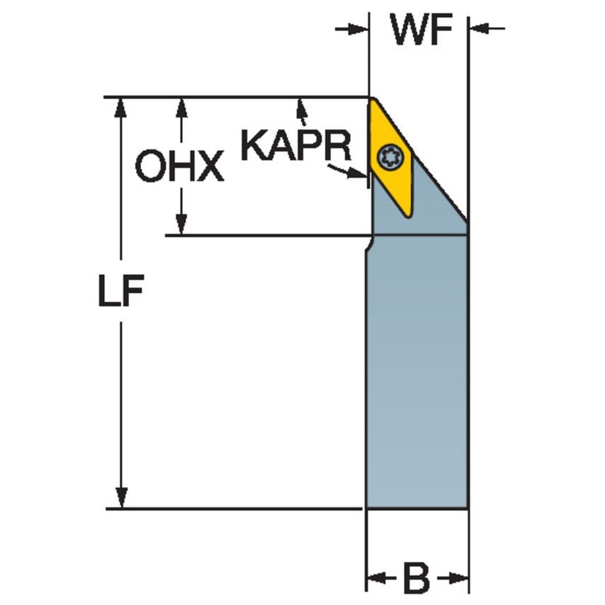 CoroTurn 107 Shank Tool for Turning SVABR103C-S