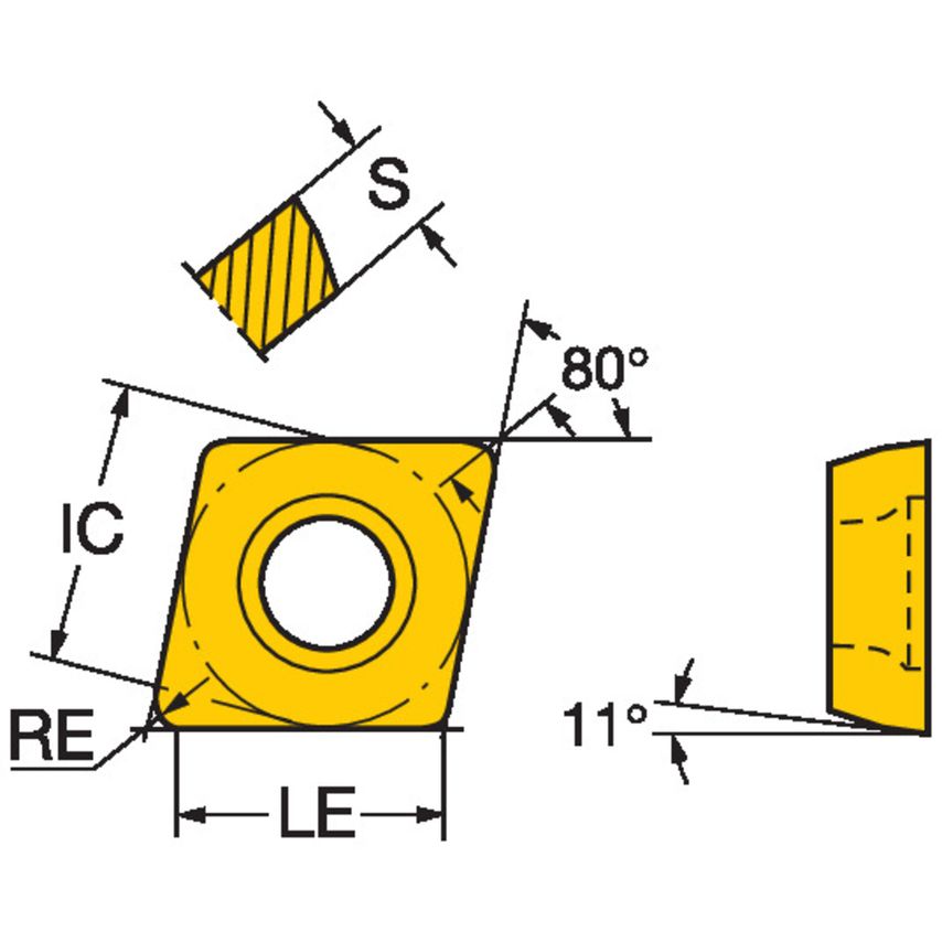CoroTurn 111 Insert for Turning CPMT060204-PF4415