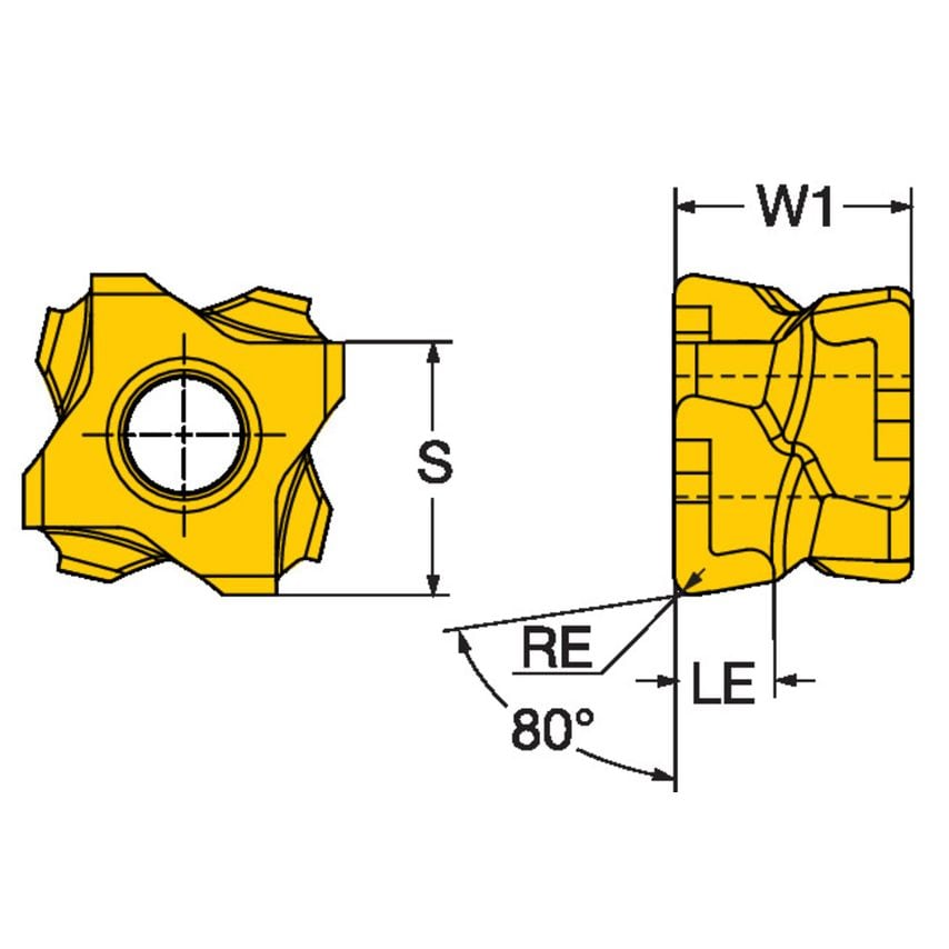 CoroTurn 300 Insert for Turning 3-80-101108-8-L44415