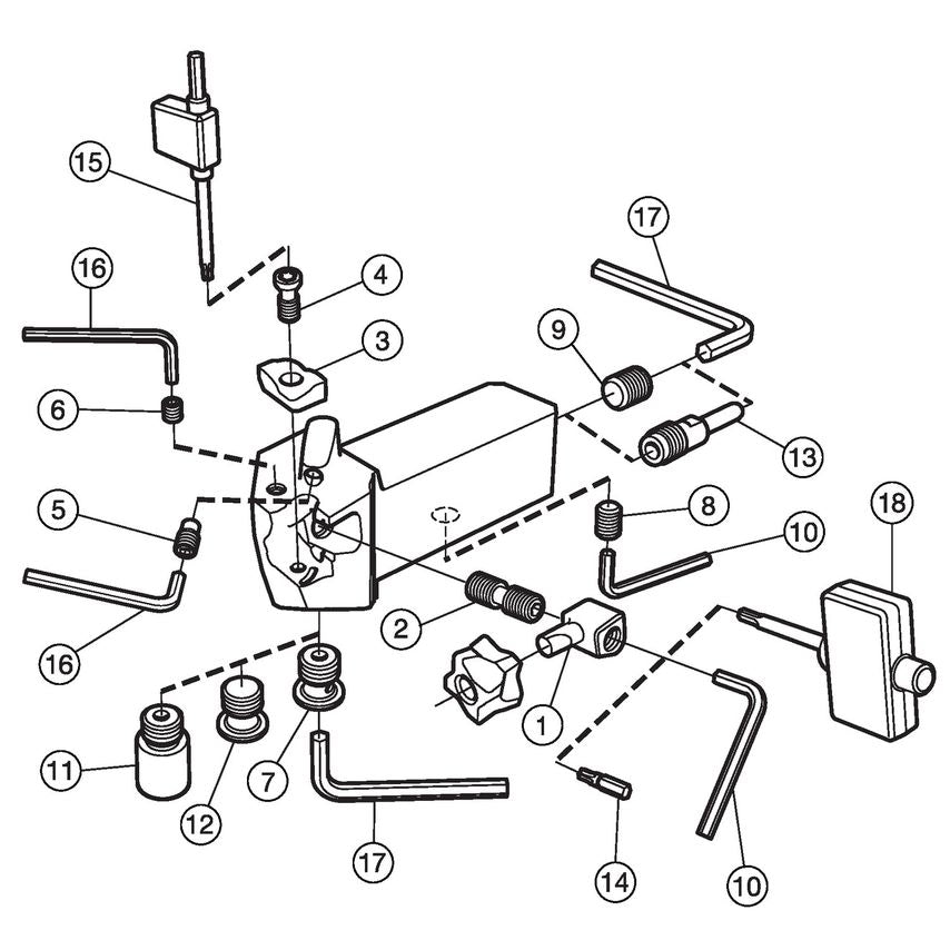CoroTurn 300 QS Shank Tool for Turning QS-3-80-LR12-22-10C