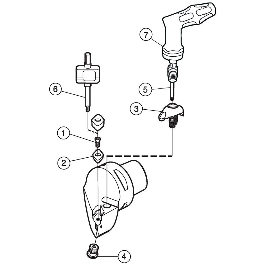 CoroTurn Prime Cutting Unit for Turning C8-CP-70BL00160-11B