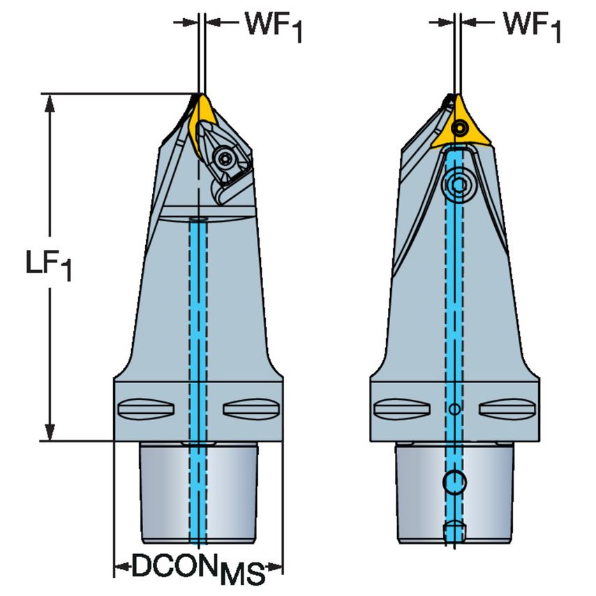 CoroTurn Prime Cutting Unit for Turning C8-T-A11B11L-160