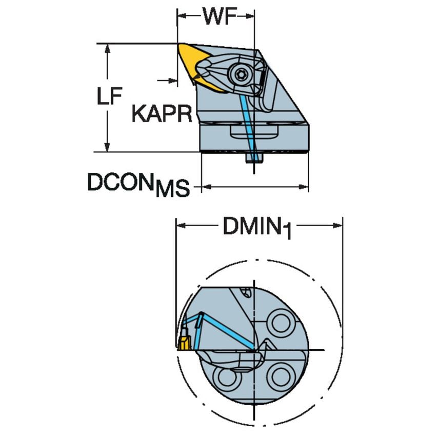 CoroTurn Prime Head for Turning SL-CP-25BR-40-11B50