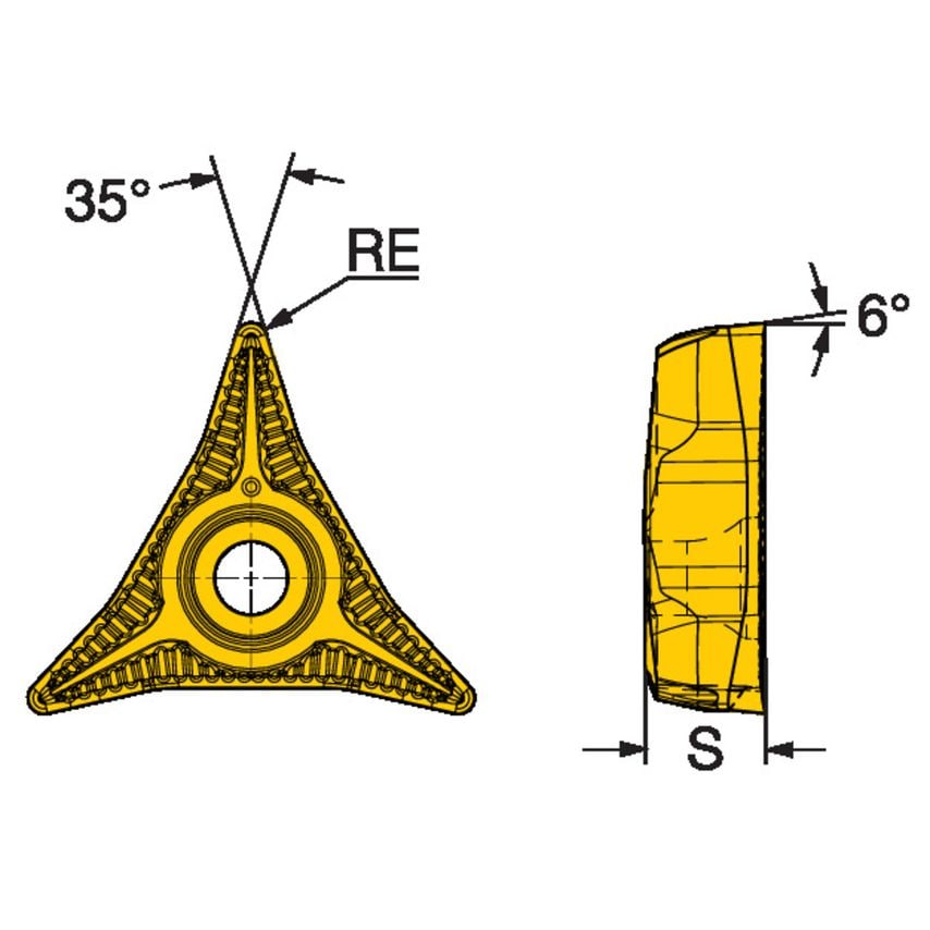 CoroTurn Prime Insert for Turning CP-A1108-L54325