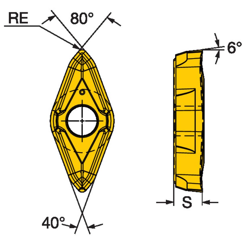 CoroTurn Prime Insert for Turning CP-B1108-H3W4325