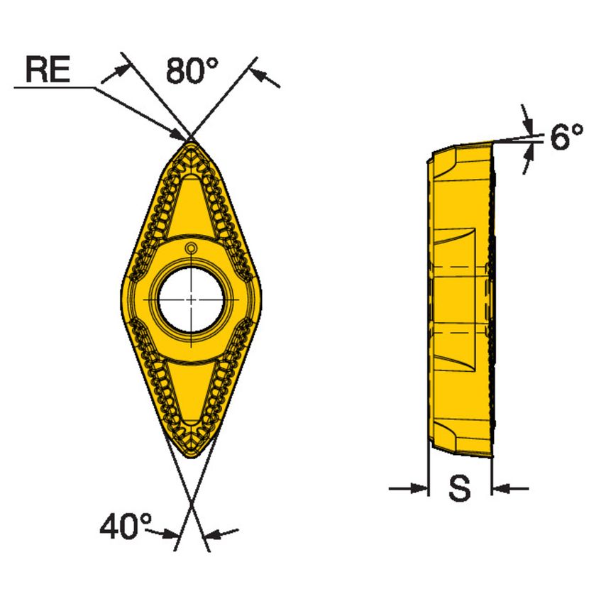 CoroTurn Prime Insert for Turning CP-B1108-M5W4425