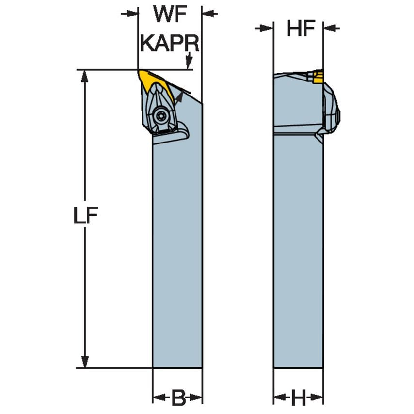 CoroTurn Prime Shank Tool for Turning CP-25BR-16-11