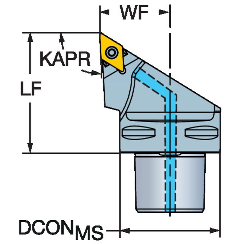CoroTurn TR Cutting Unit for Turning C6-TR-D13JCL-45065C