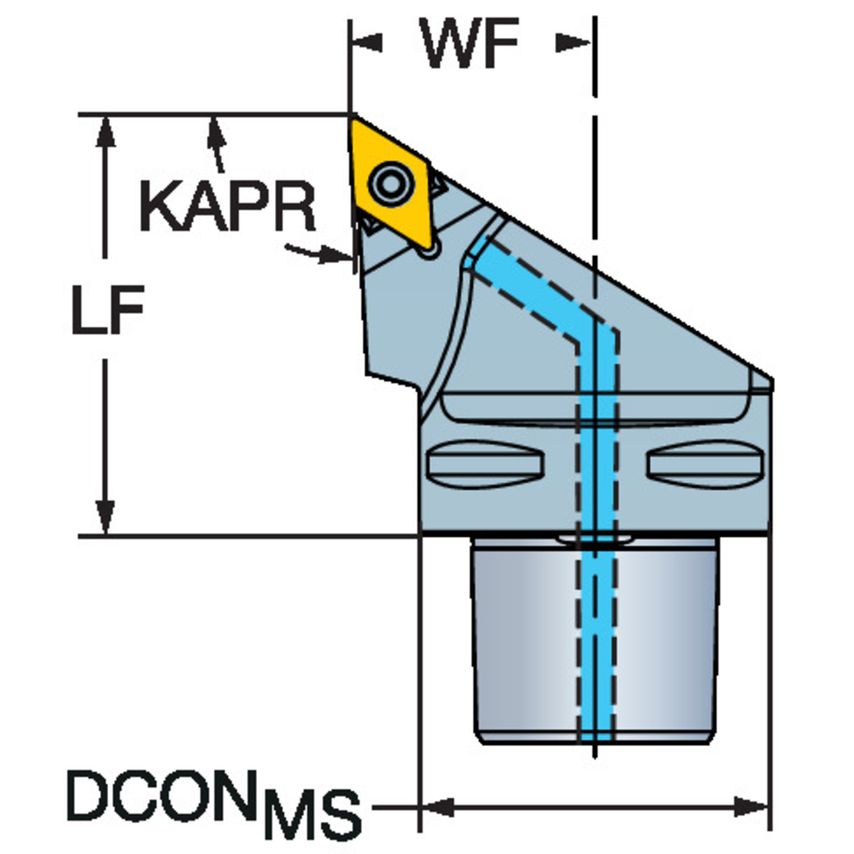 CoroTurn TR Cutting Unit for Turning C8-TR-D13JCL-55080C