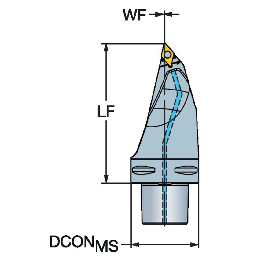 CoroTurn TR Cutting Unit for Turning C8-TR-D13MCL-00160C