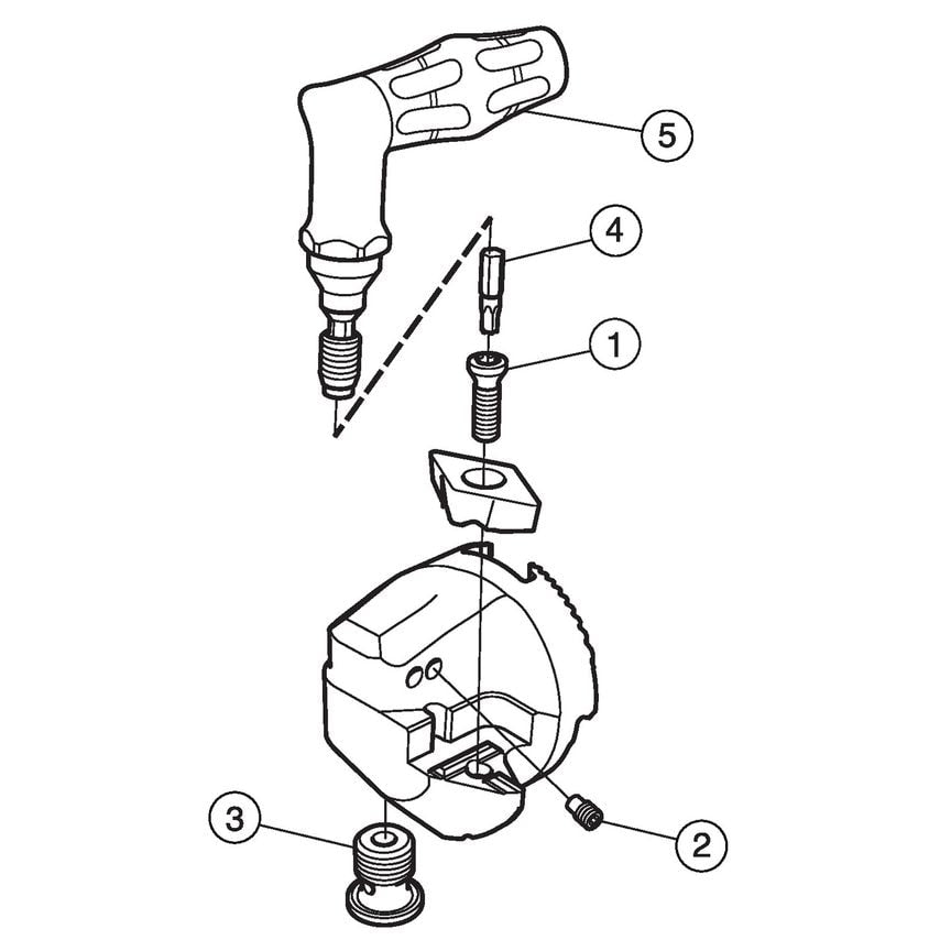 CoroTurn TR Head for Turning TITR-W4R-D13X-27A