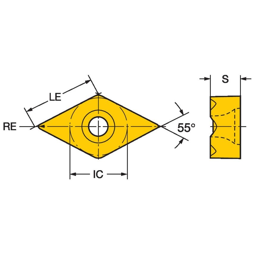CoroTurn TR Insert for Turning TR-DC1308-M4415