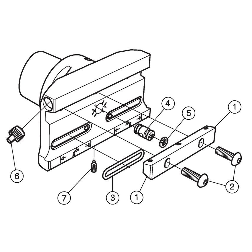 Coromant Capto to Blade Adapter C6-APBA-050-25HP
