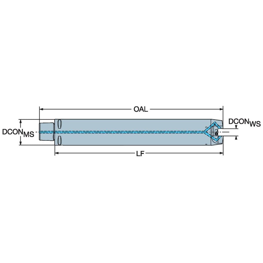 Coromant Capto to CoroBore BR20 Damped Tool Body C5-BR20D-E-282