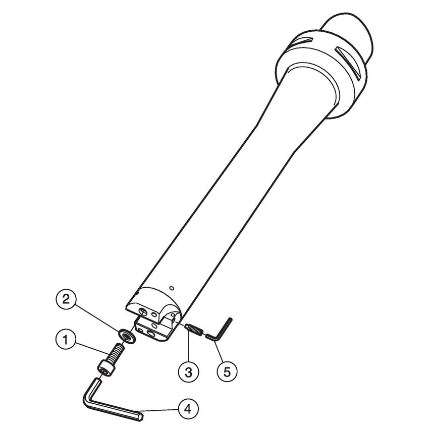 Coromant Capto to CoroBore BR20 Damped Tool Body C8-BR20D-G-388