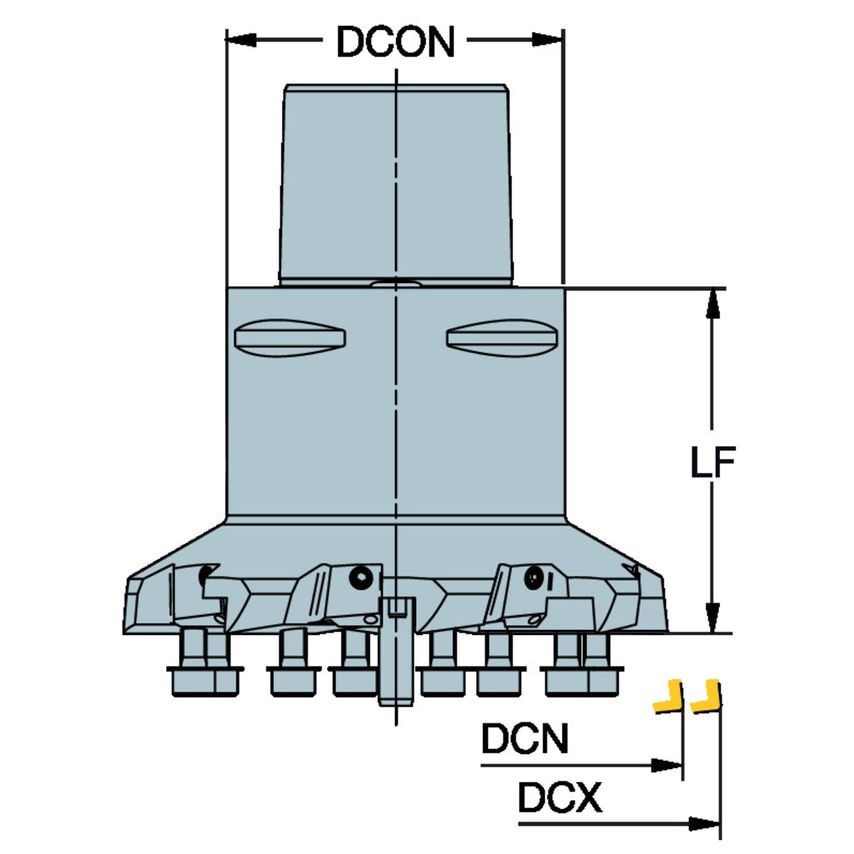 Coromant Capto to CoroBore BR30 Tool Body C8-R820D-154-8-082