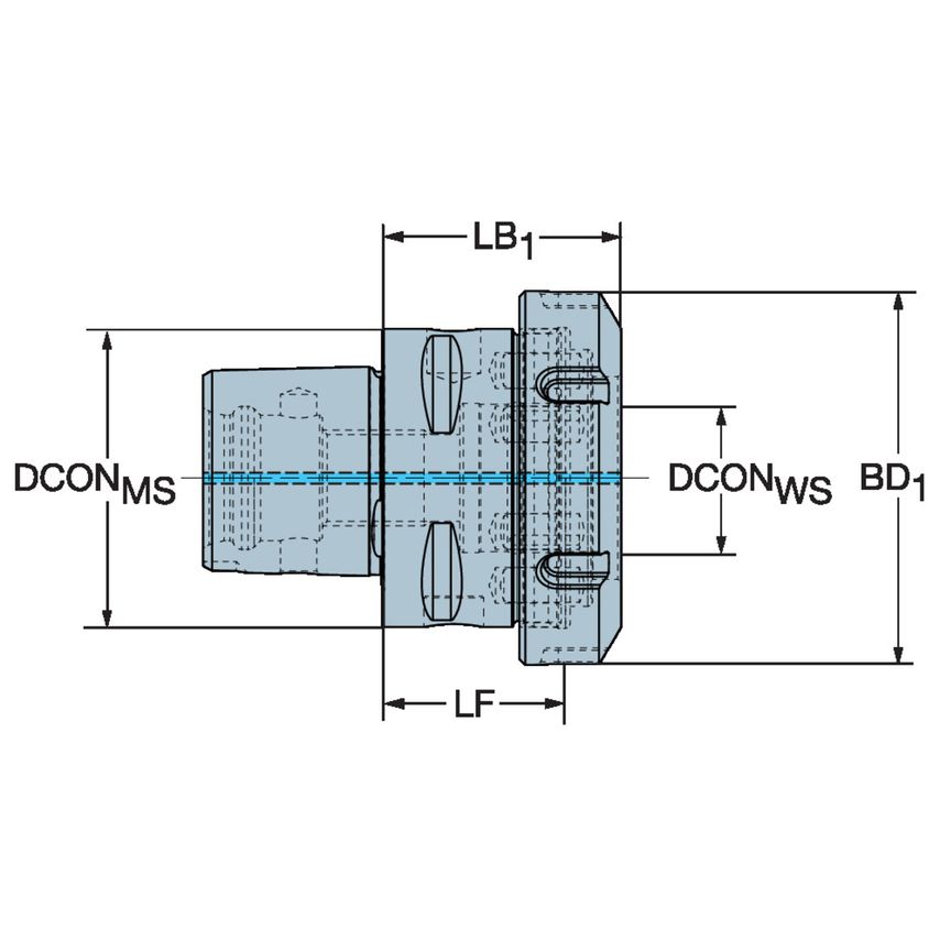 Coromant Capto to Mdi Adapter C5-DM25-N-030
