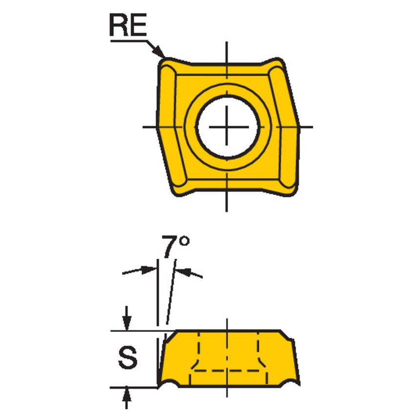 Coromant U Insert for Drilling LCMX020204C-531020