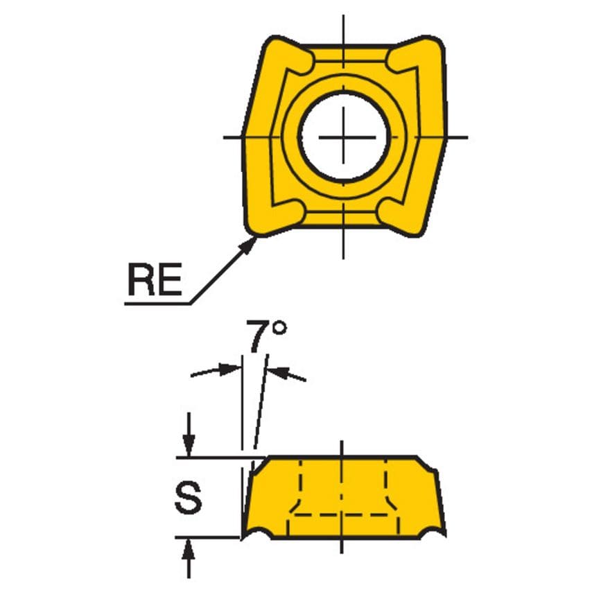 Coromant U Insert for Drilling LCMX020204P-533040