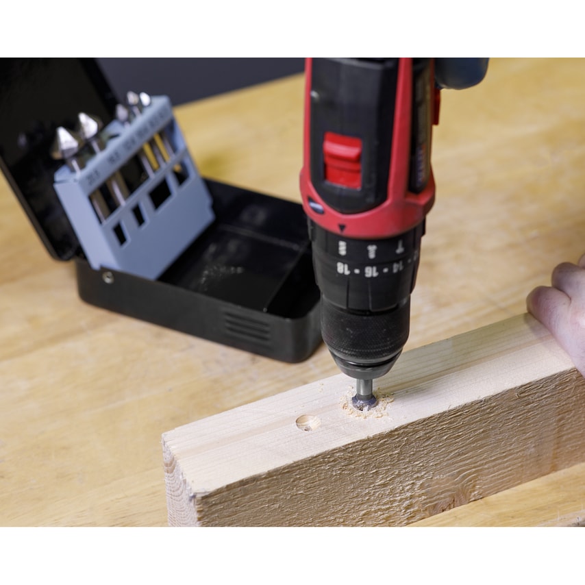 Countersink Bit Set6 Piece - 3 x V Flutes