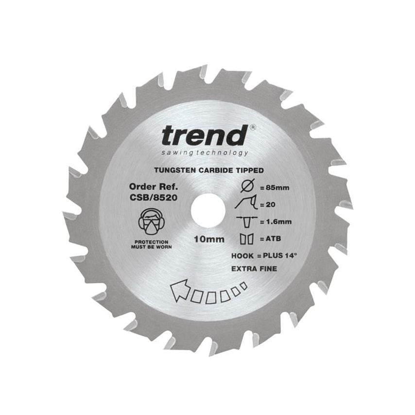CraftPro Mini Saw Blade 85 x 10mm x 20T TRECSB8520