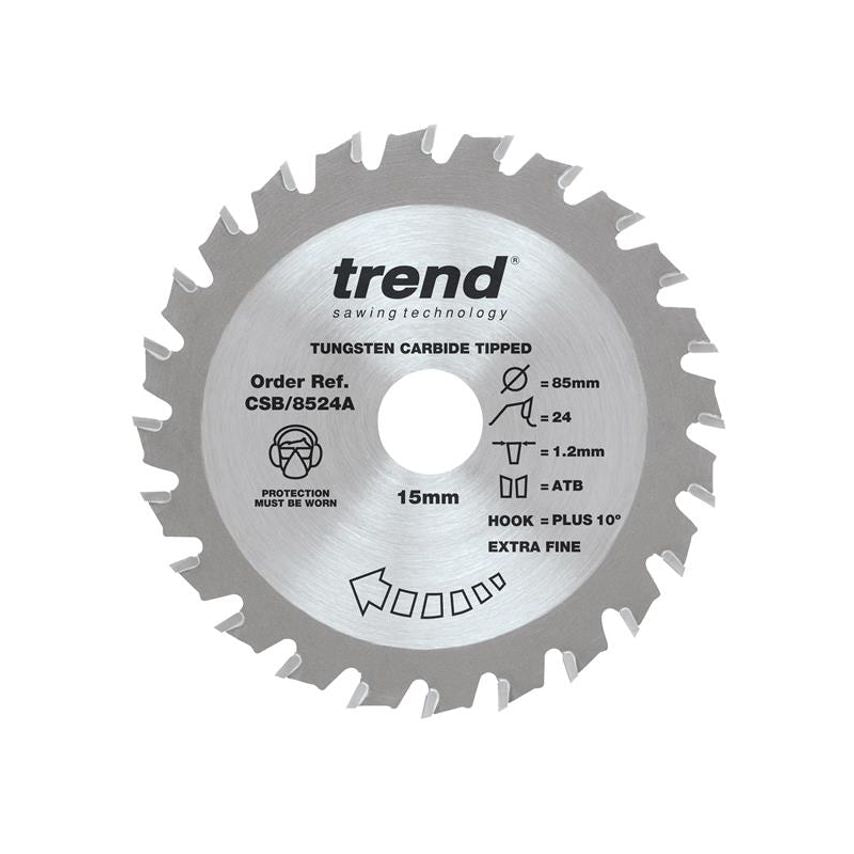 CraftPro Mini Saw Blade 85 x 15mm x 24T TRECSB8524A